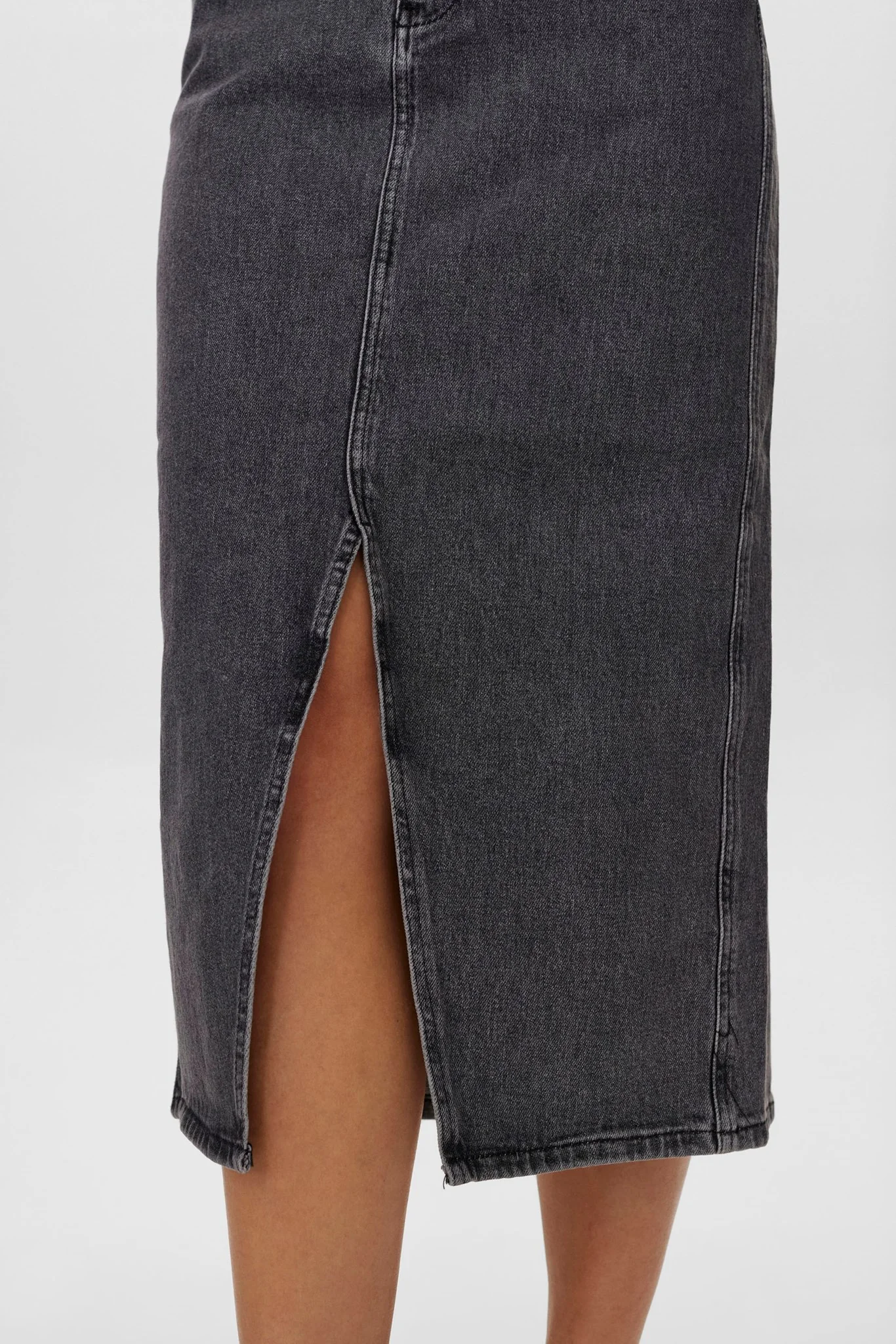 NUTORONTO SKIRT - DARK GREY - Dark Grey Denim - Image 4