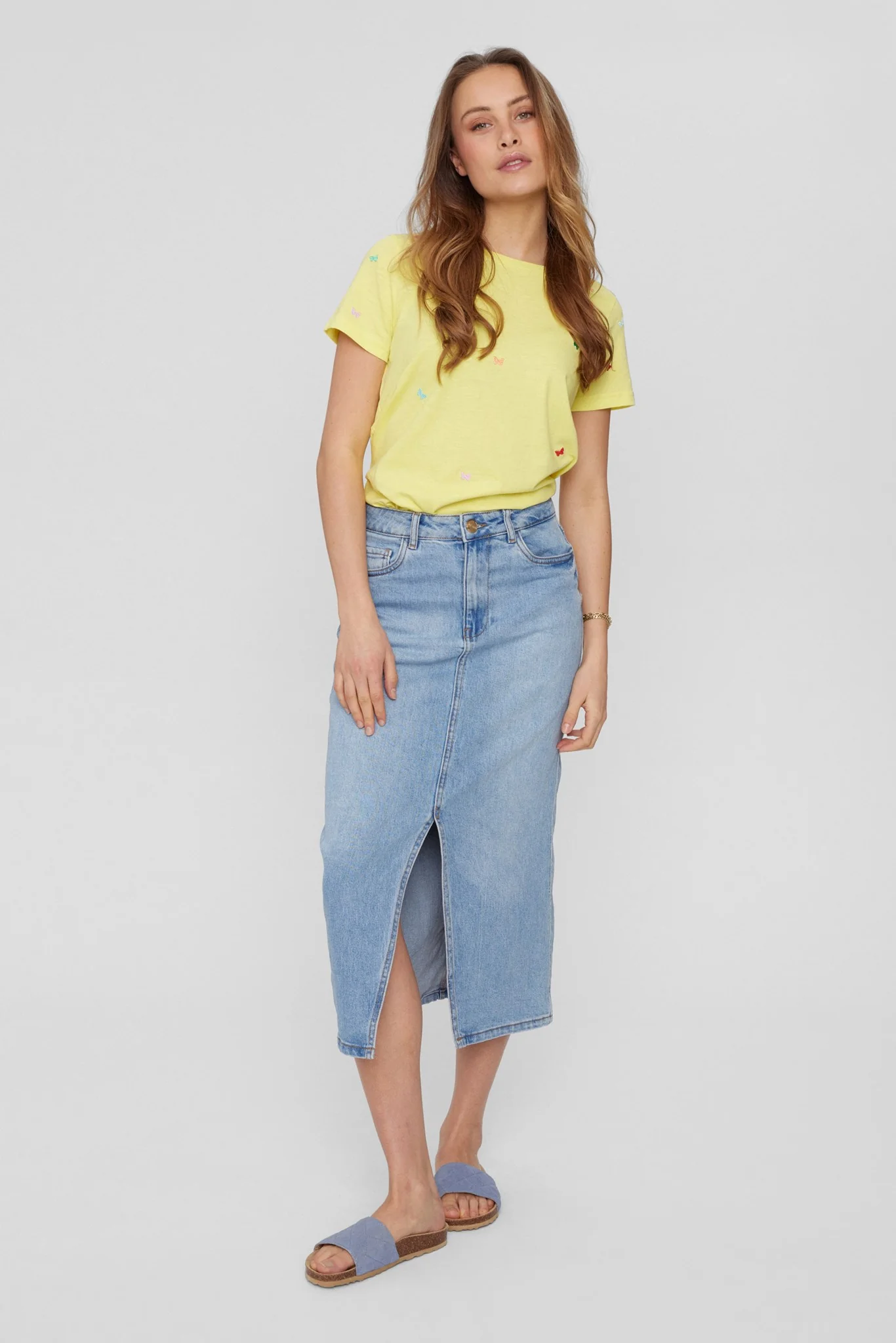 NUTORONTO SKIRT - Medium Blue Denim - Image 3
