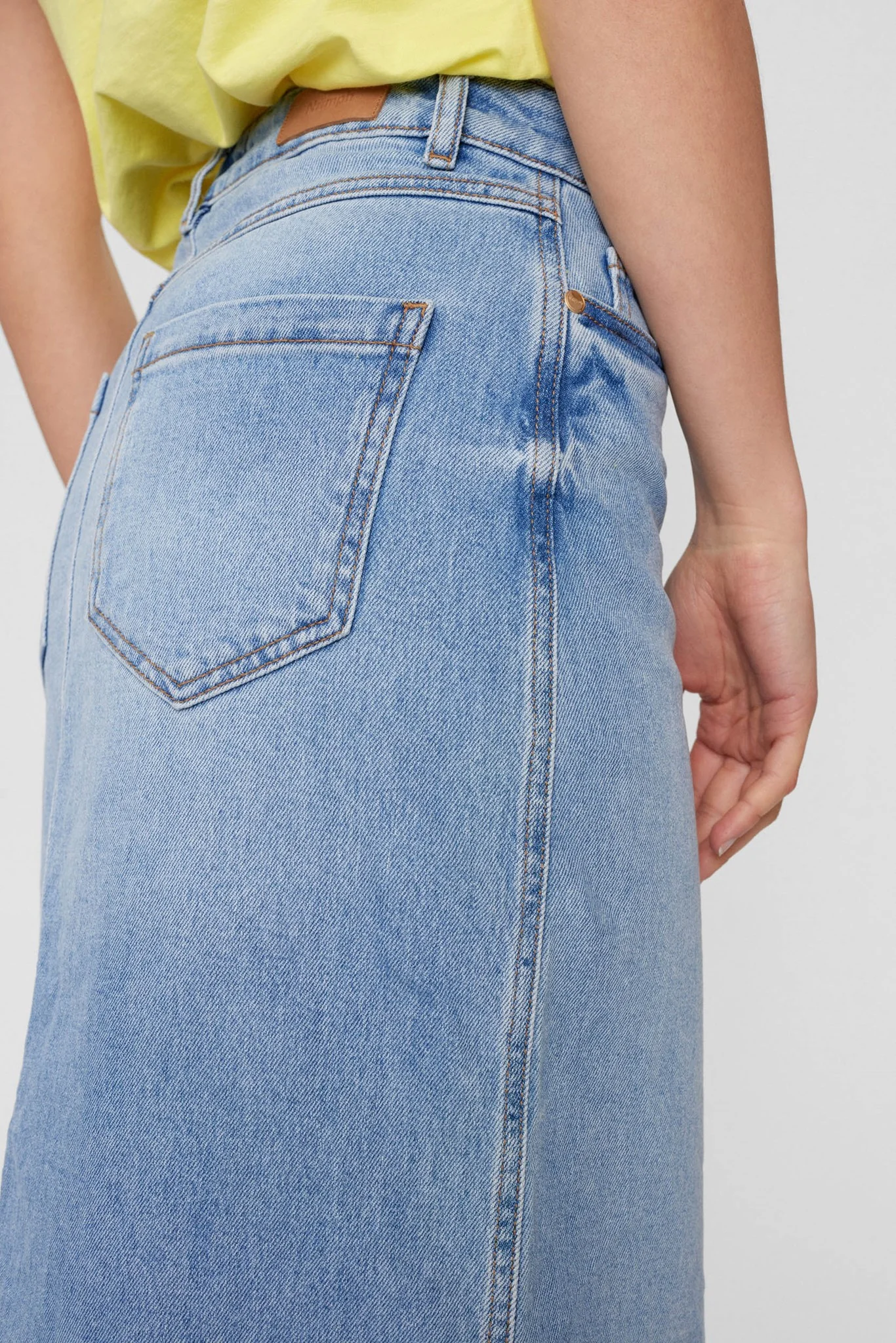NUTORONTO SKIRT - Medium Blue Denim - Image 4