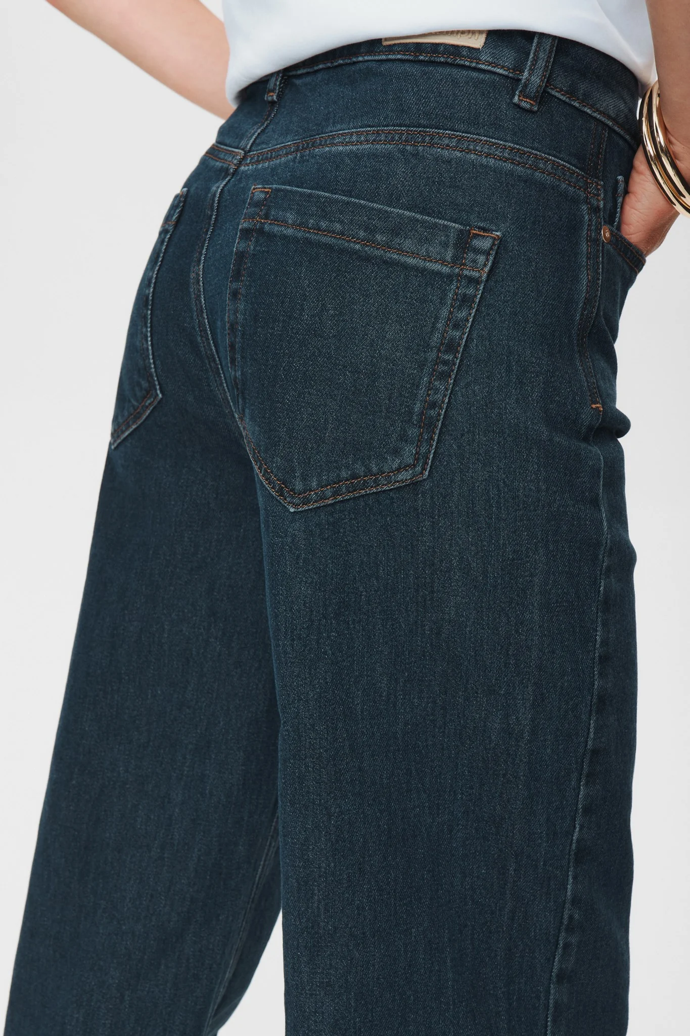 NUTORONTO WIDE JEANS - Dark Denim Blue - Image 4