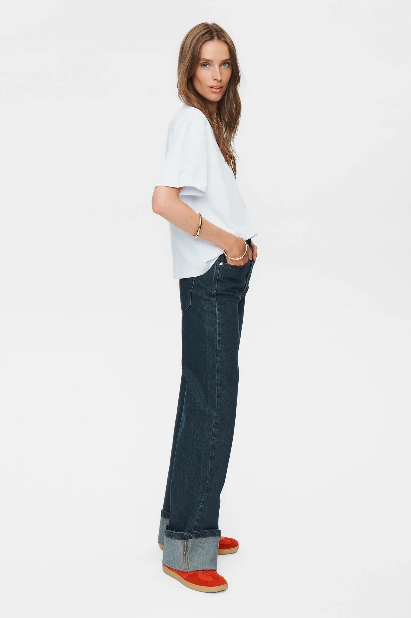 NUTORONTO WIDE JEANS - Dark Denim Blue - Image 6