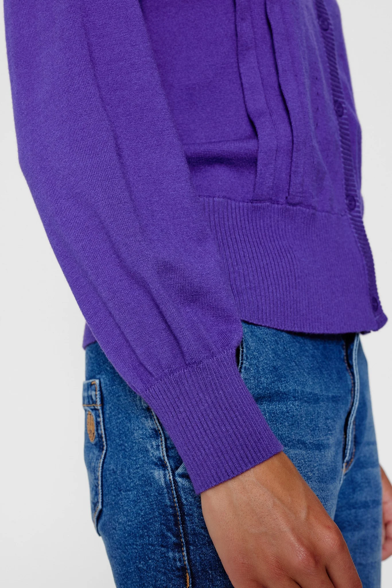 NUTRILLE CARDIGAN - Tillandsia Purple - Image 5