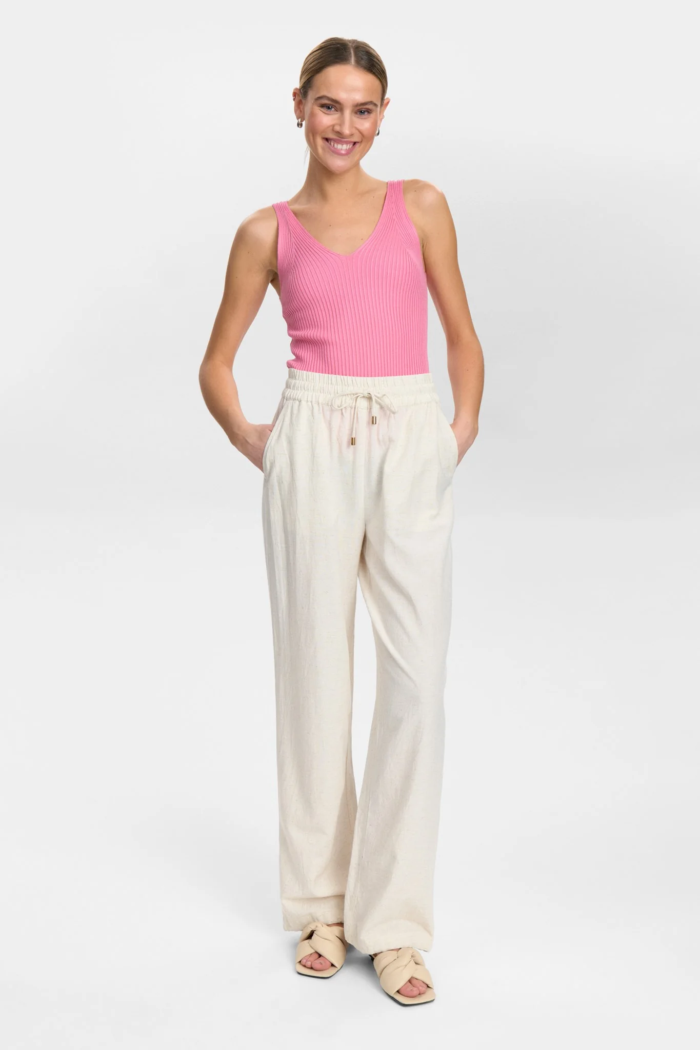 NUTUSA PANTS - Sesame Melange - Image 3