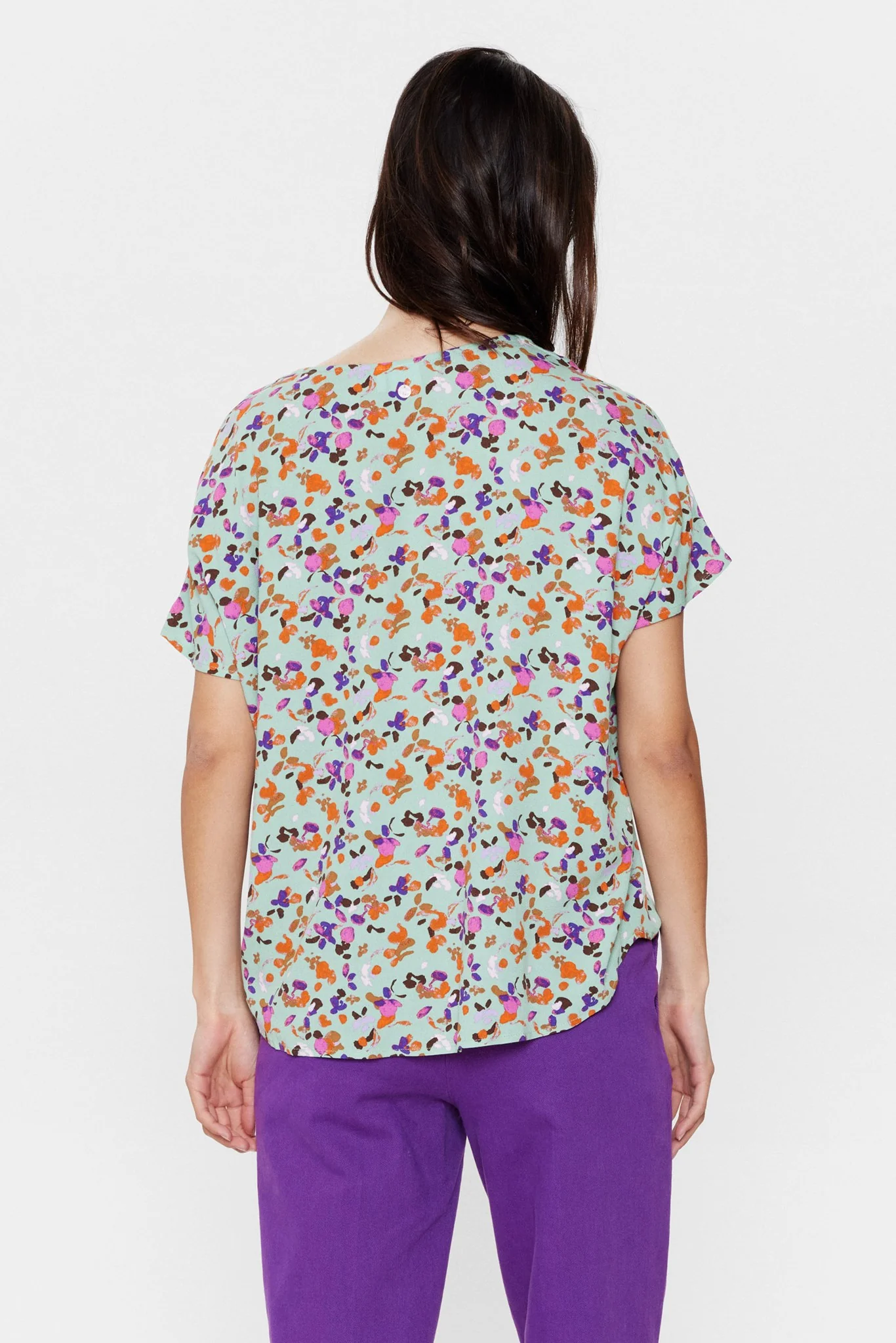 NUTYRA RIKKA BLOUSE - Grayed Jade - Image 2