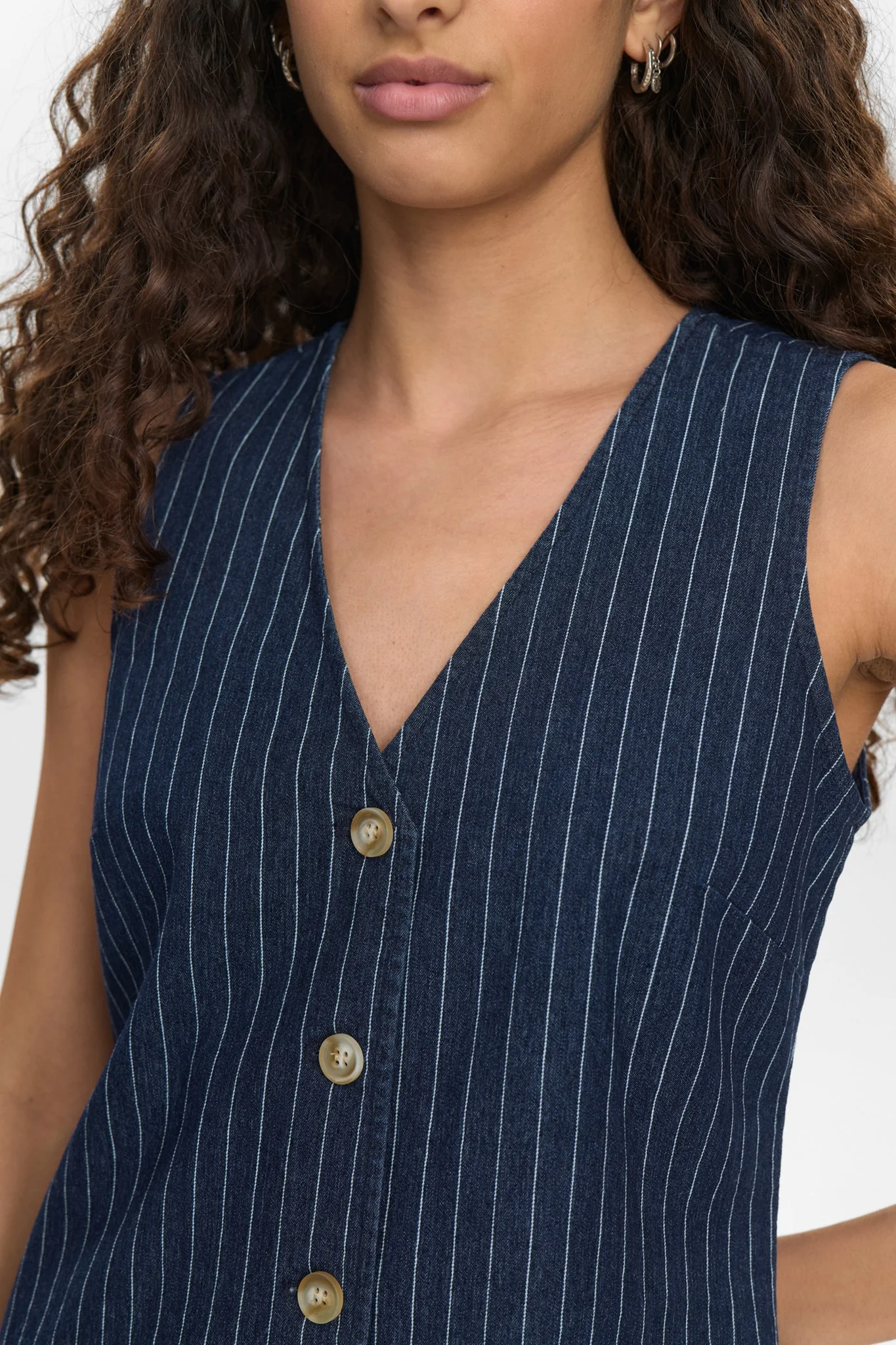 NUVIBEKE DRESS - Medium Blue Denim - Image 4
