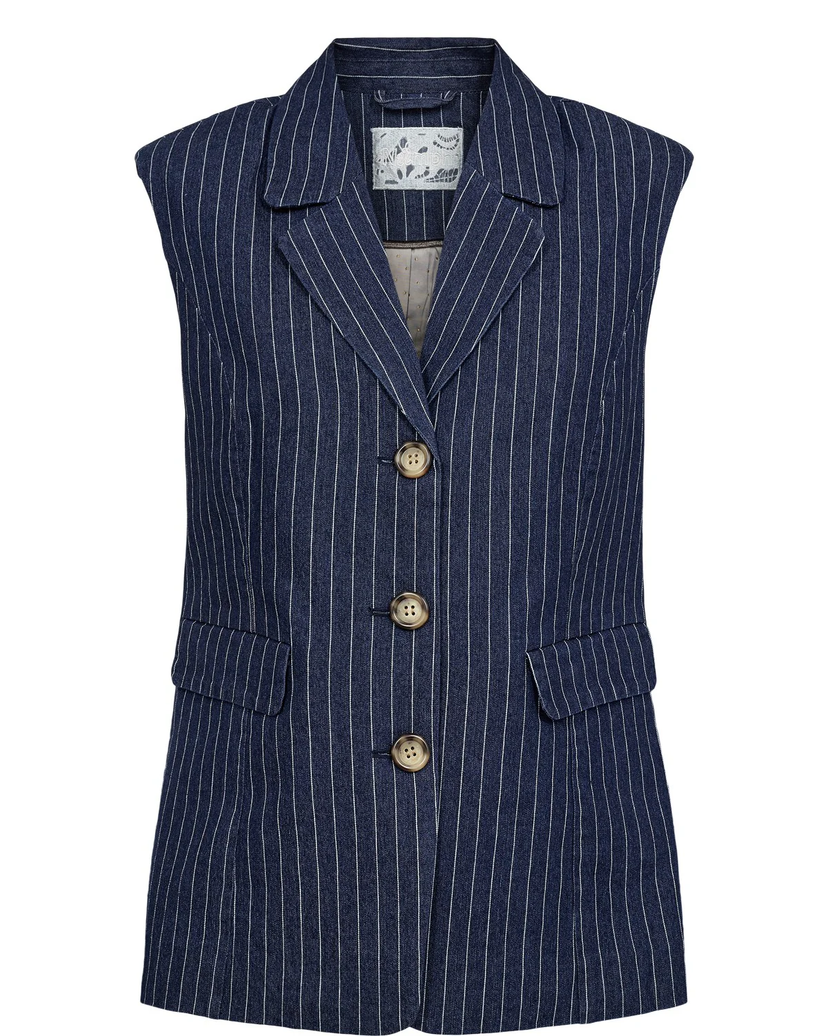 NUVIBEKE VEST - Medium Blue Denim - Image 6