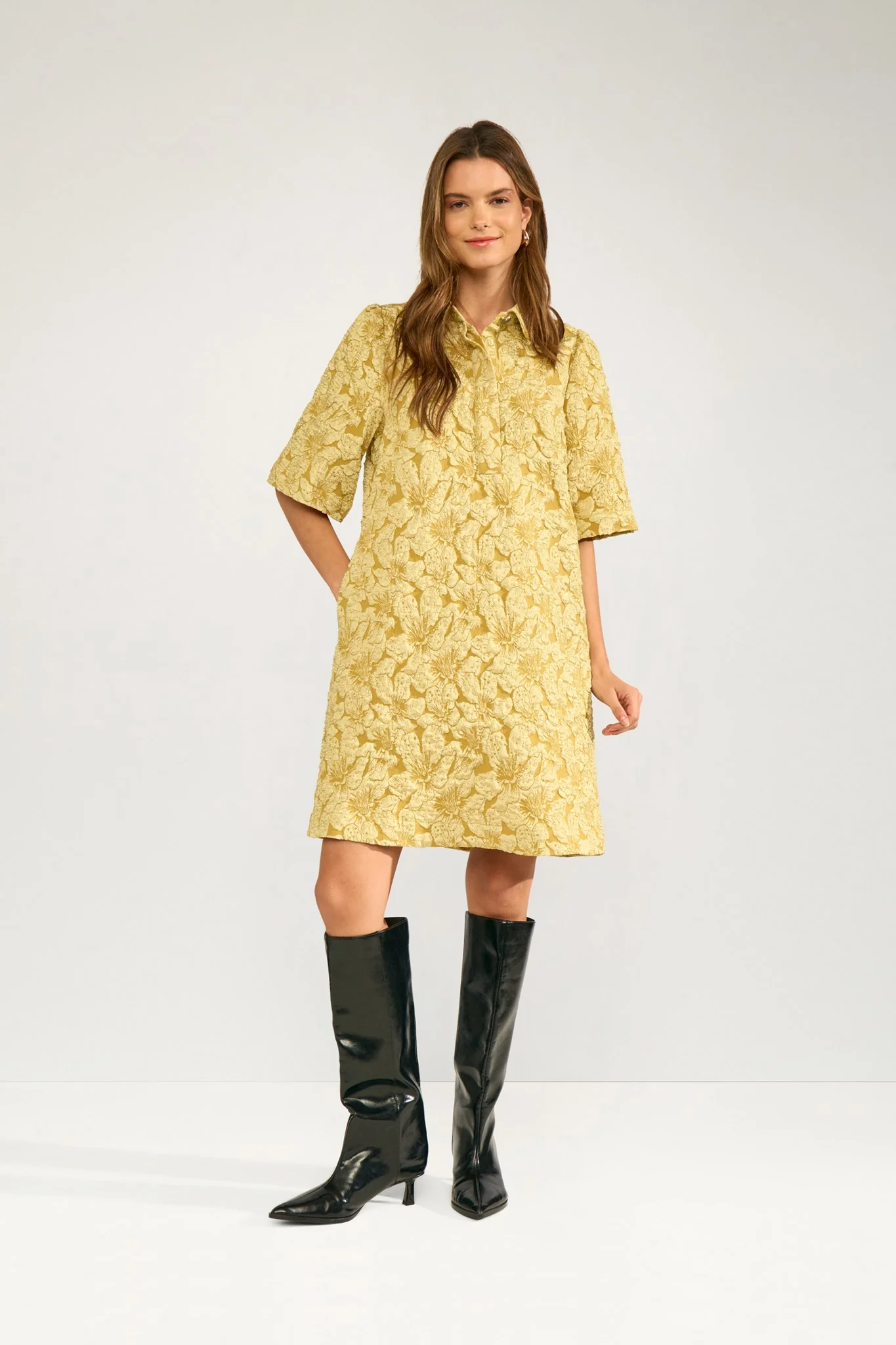 NUVIDA DRESS - Gold Flake - Image 3