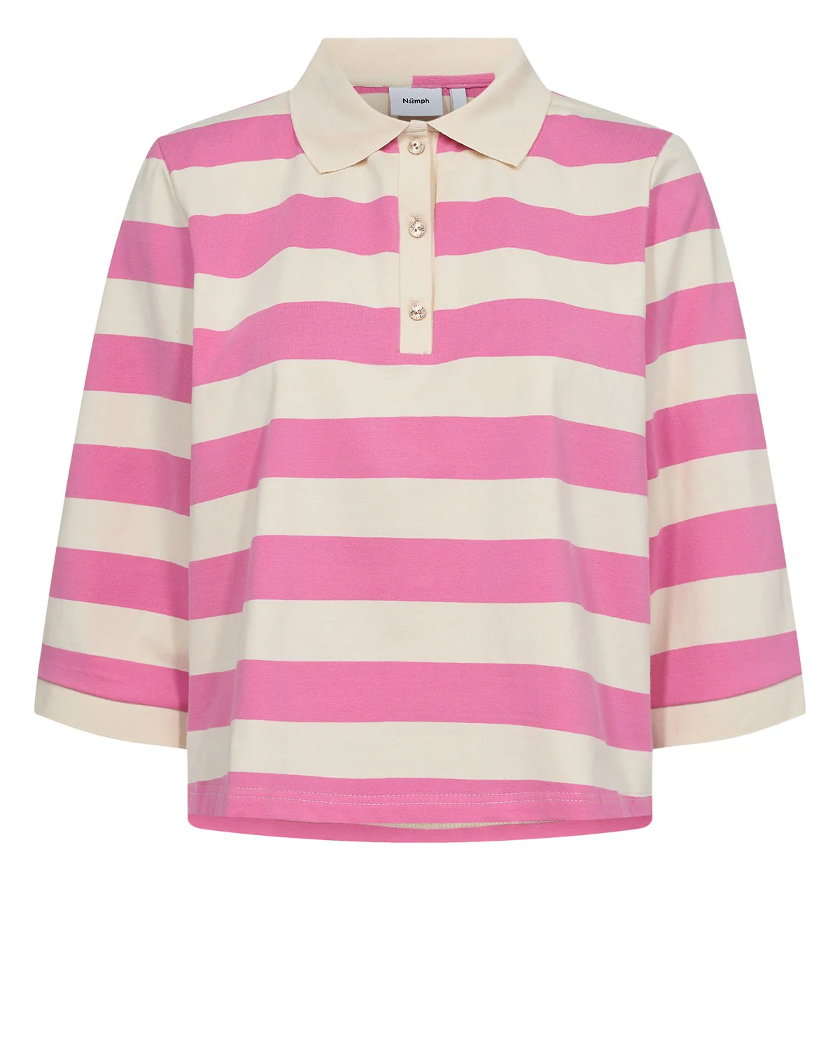 NUVINDY POLO PULLOVER - Pink Carnation - Image 3