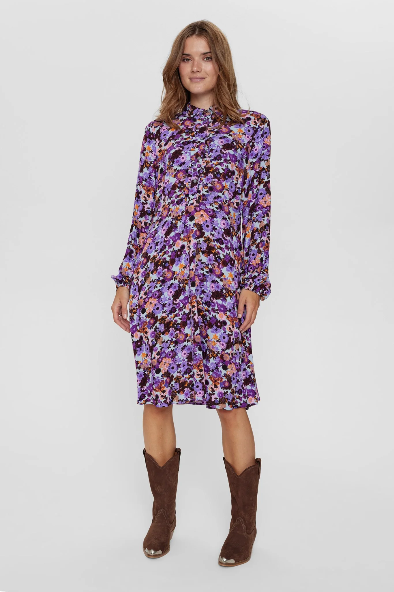 NUWERA SHORT DRESS - Blue Fog - Image 3