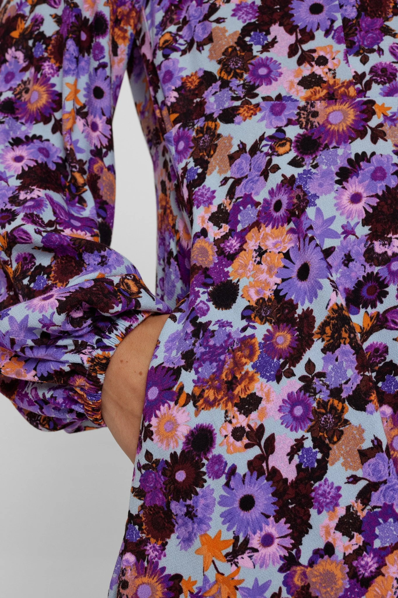 NUWERA SHORT DRESS - Blue Fog - Image 4