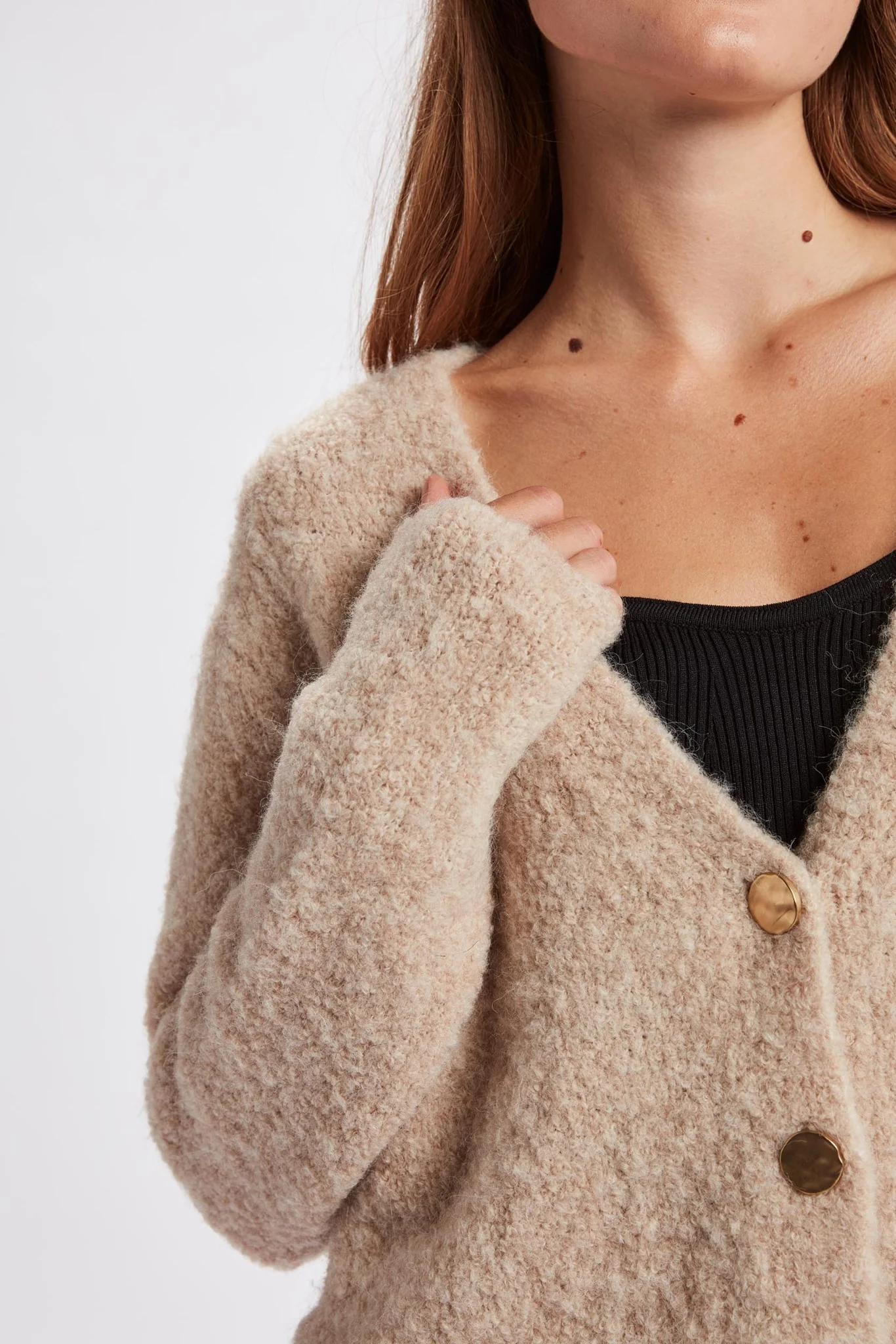 NUWILLA CARDIGAN  - Birch Melange - Image 5