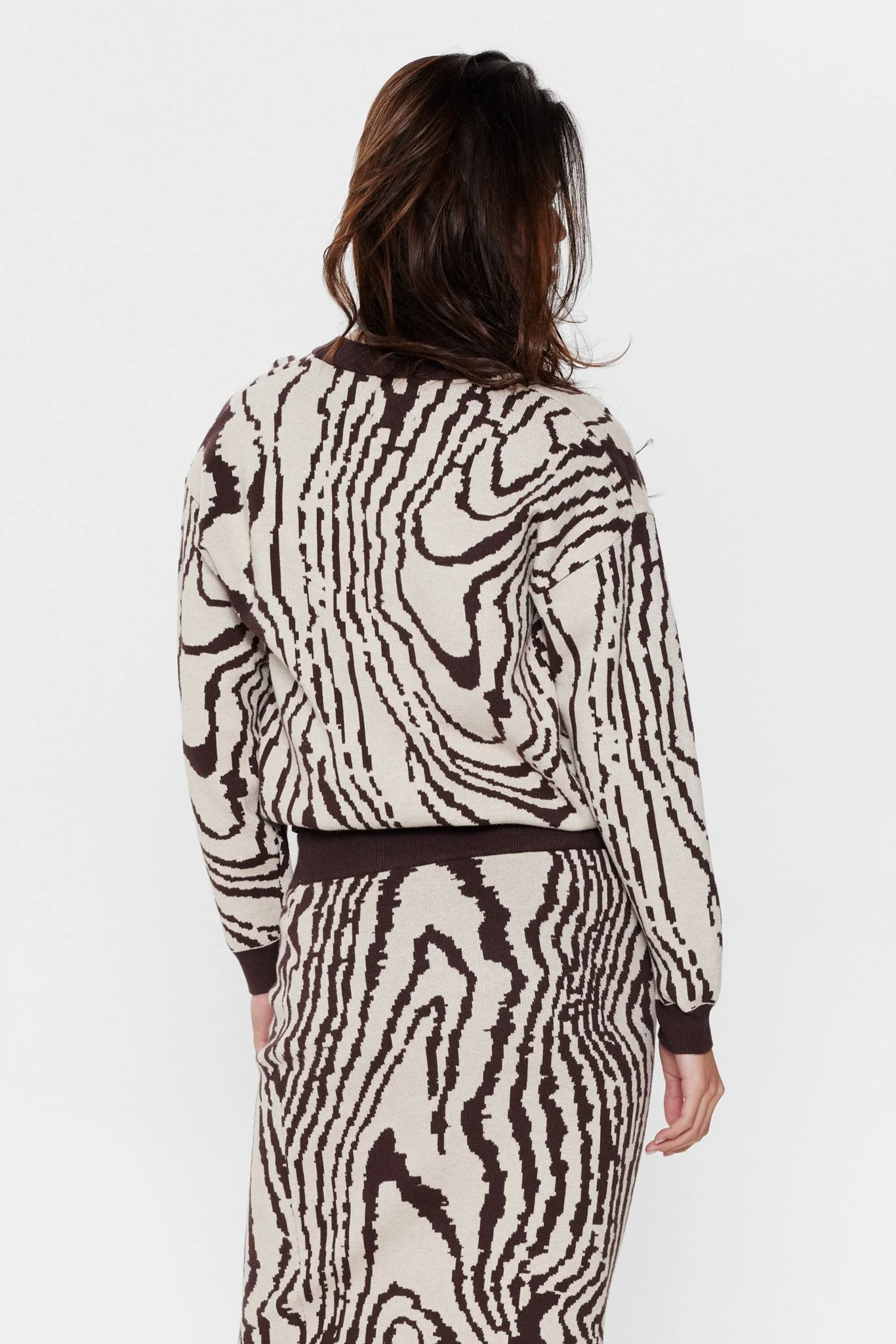 NUWOODY CARDIGAN  - Chicory Coffee - Image 2