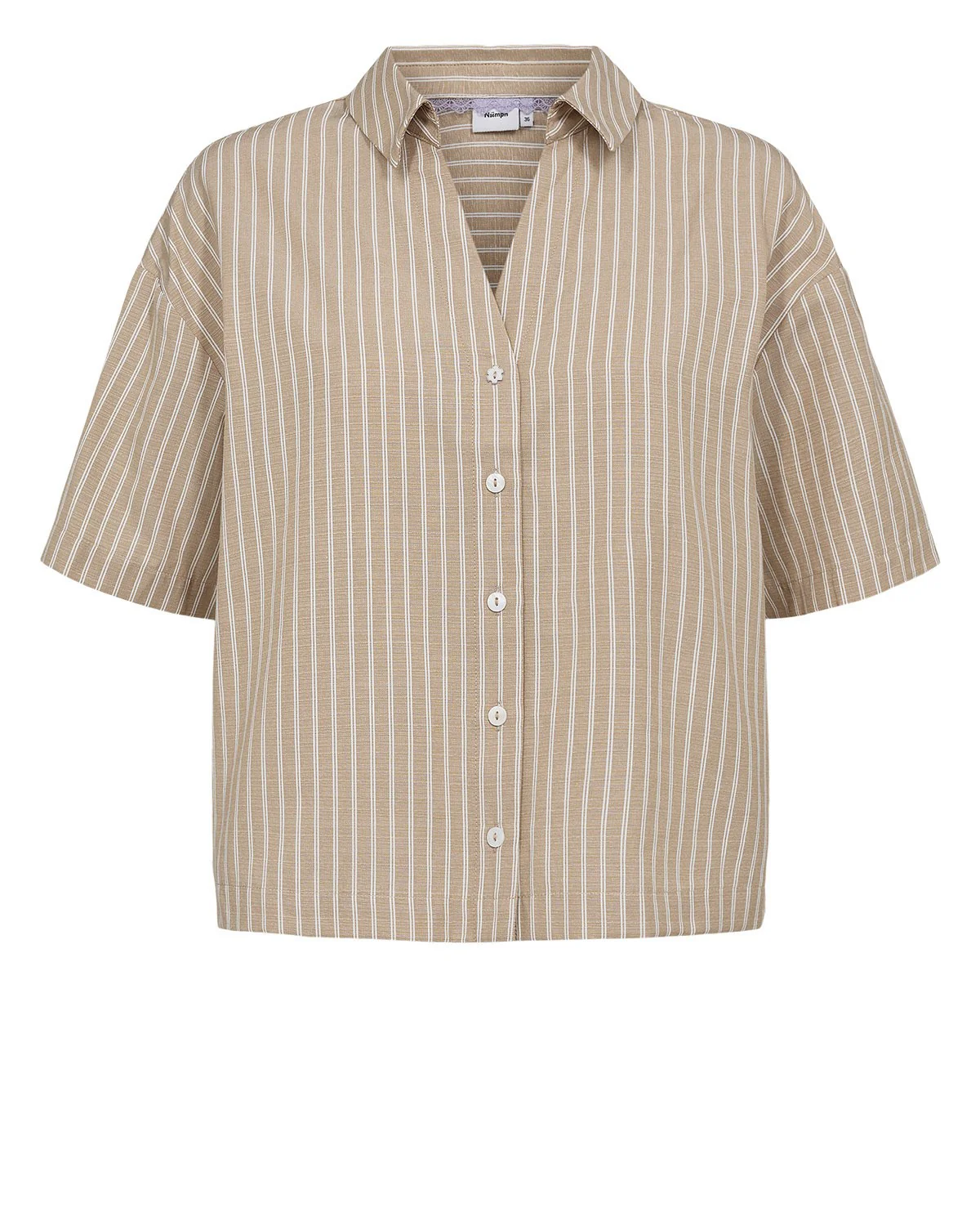NUZALLY SS SHIRT - Irish Cream - Image 6
