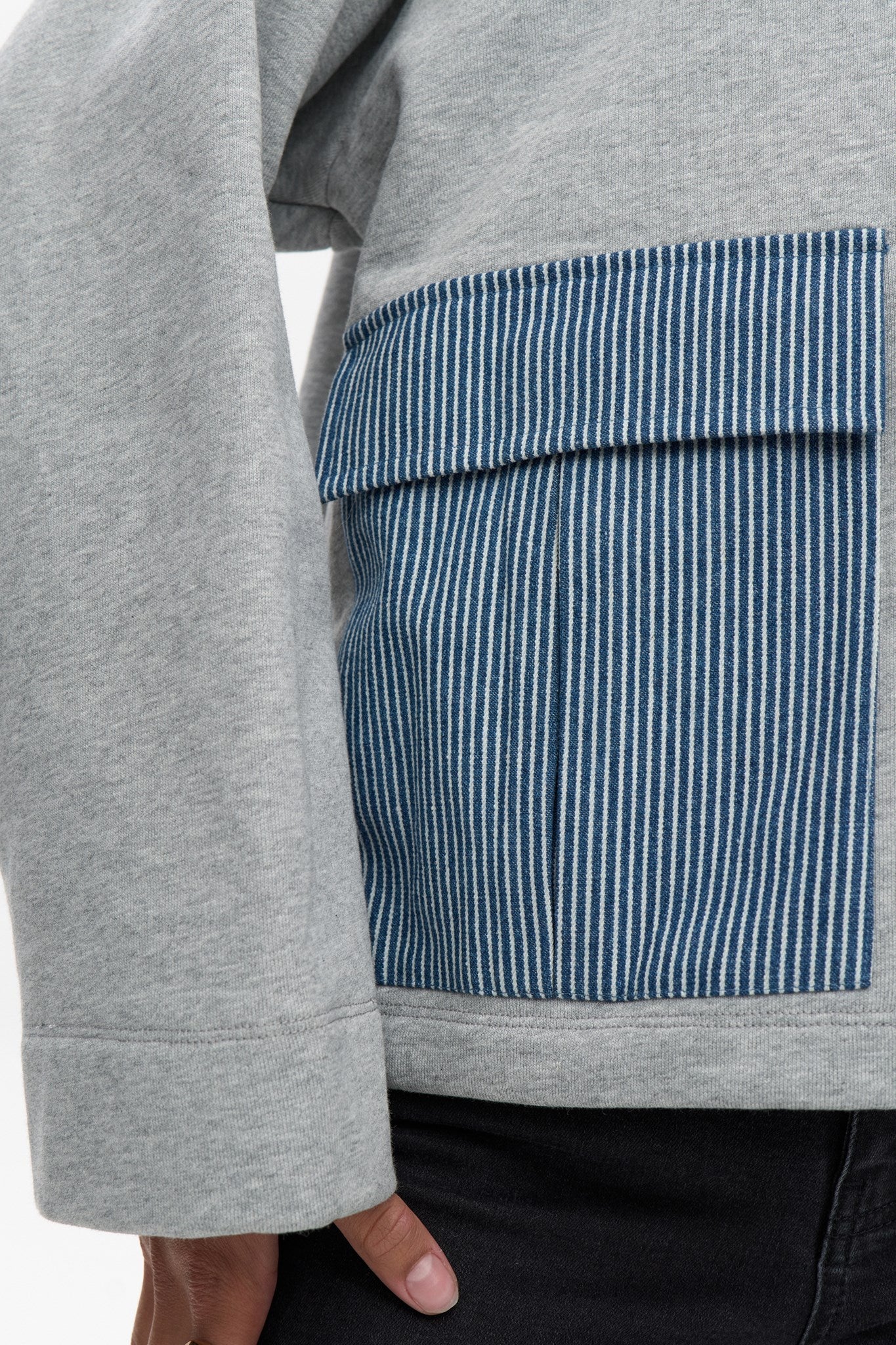 NUZHELLY SWEAT - Medium Grey mel - Image 4