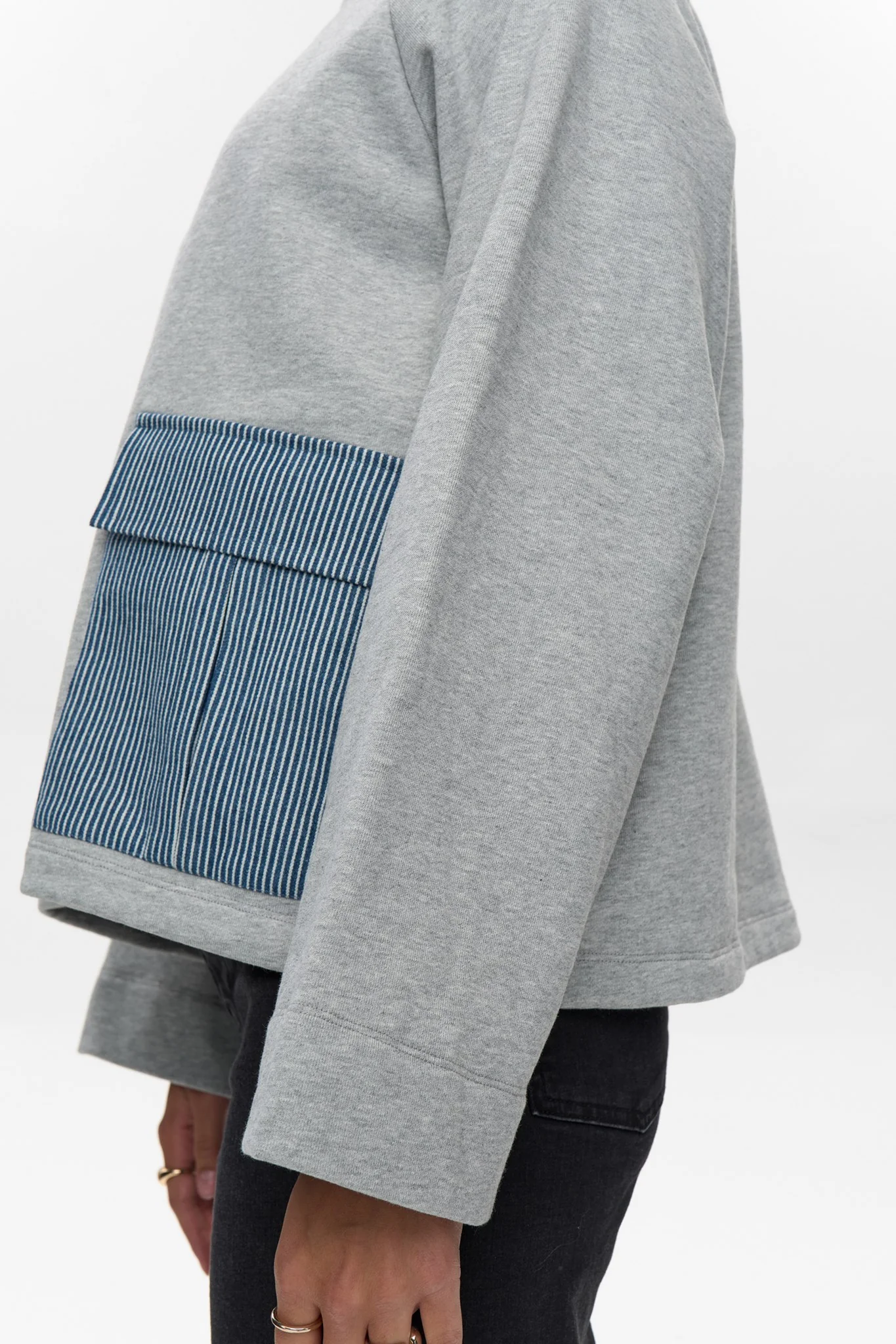 NUZHELLY SWEAT - Medium Grey mel - Image 5