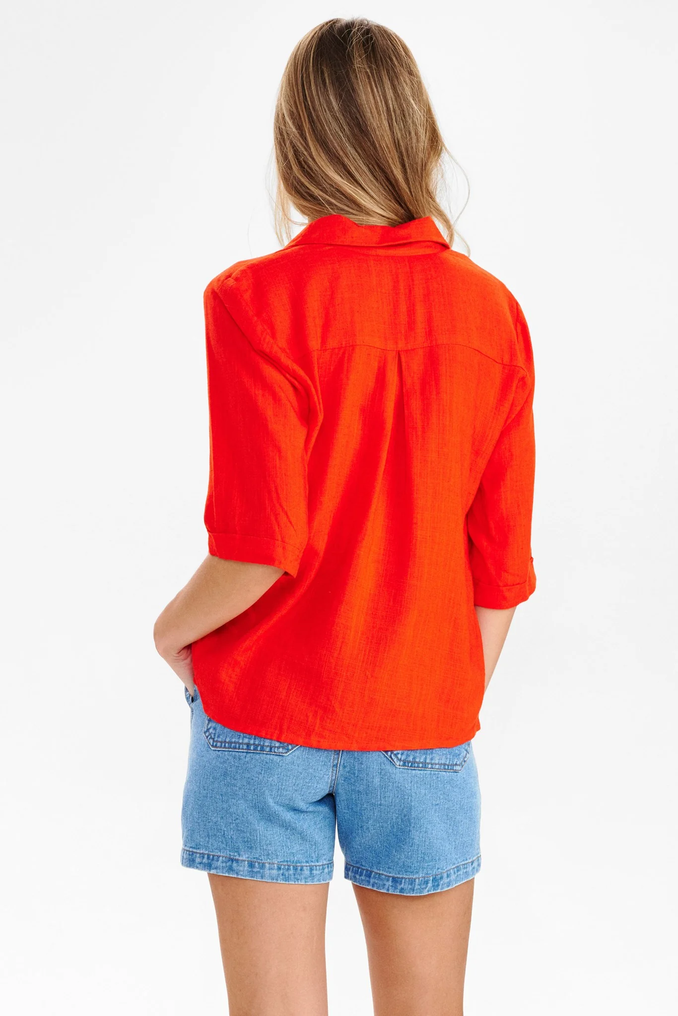 NUZIDA SHIRT - Cherry Tomato - Image 2