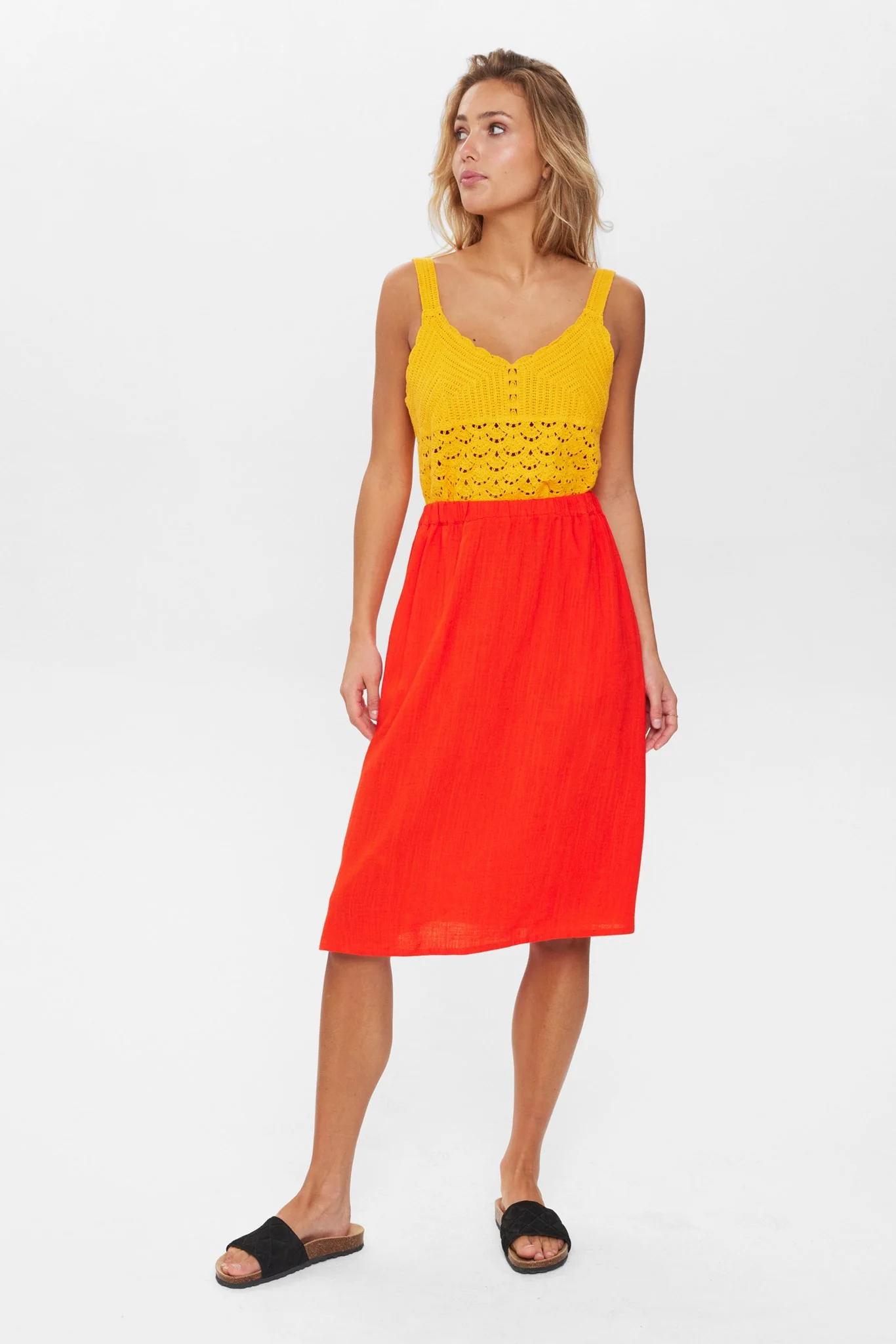 NUZIDA SKIRT - Cherry Tomato - Image 3