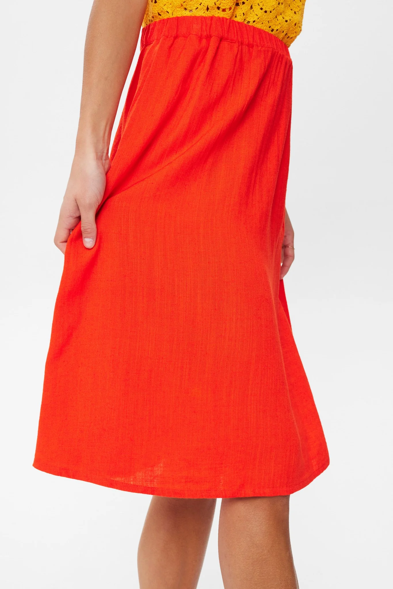 NUZIDA SKIRT - Cherry Tomato - Image 5