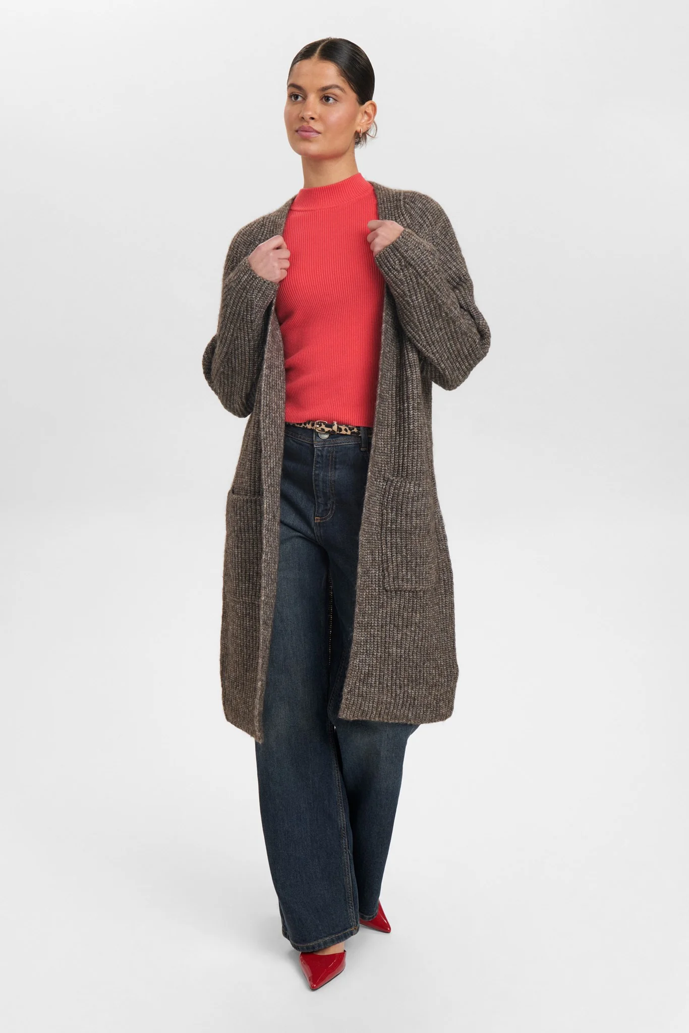 NUZINDI LONG CARDIGAN  - Dark Earth - Image 3