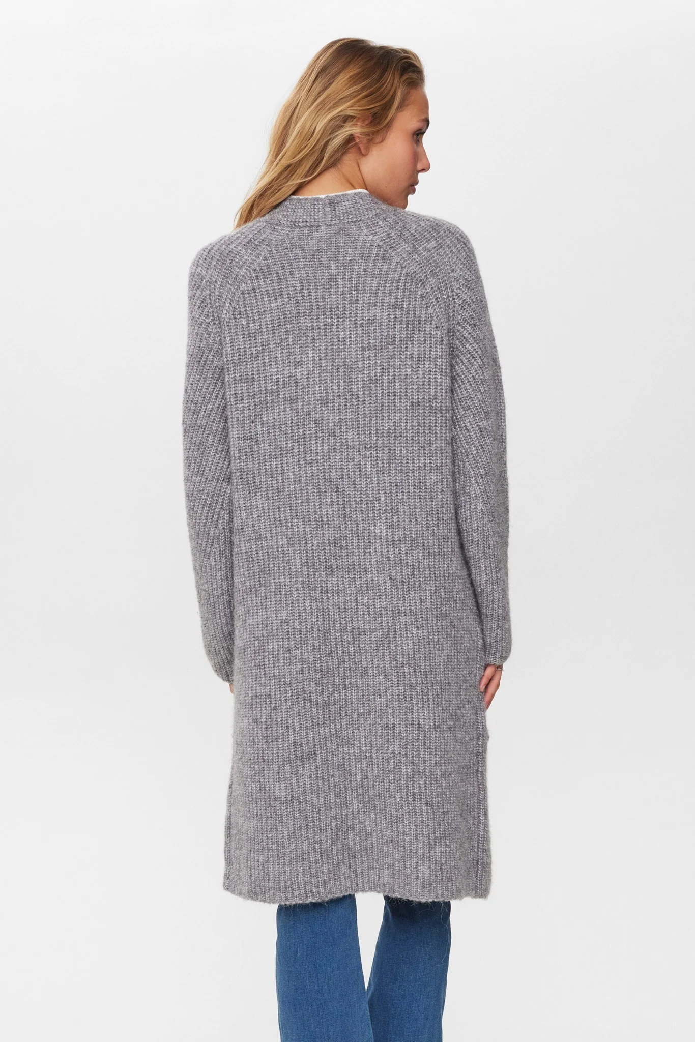 NUZINDI LONG CARDIGAN  - Storm Front Melange - Image 2