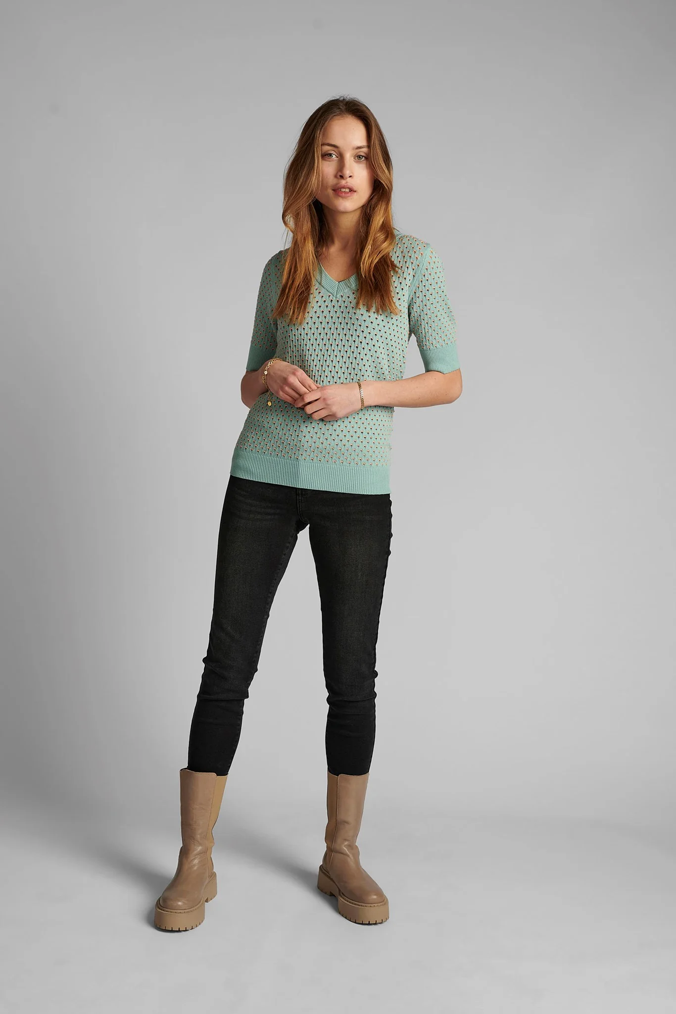 NYBRYNN V-NECK - Aquifer - Image 3