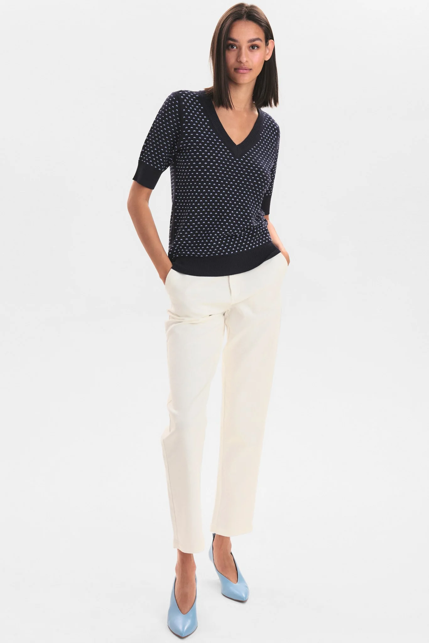 NYBRYNN V-NECK - Dark Sapphire - Image 3