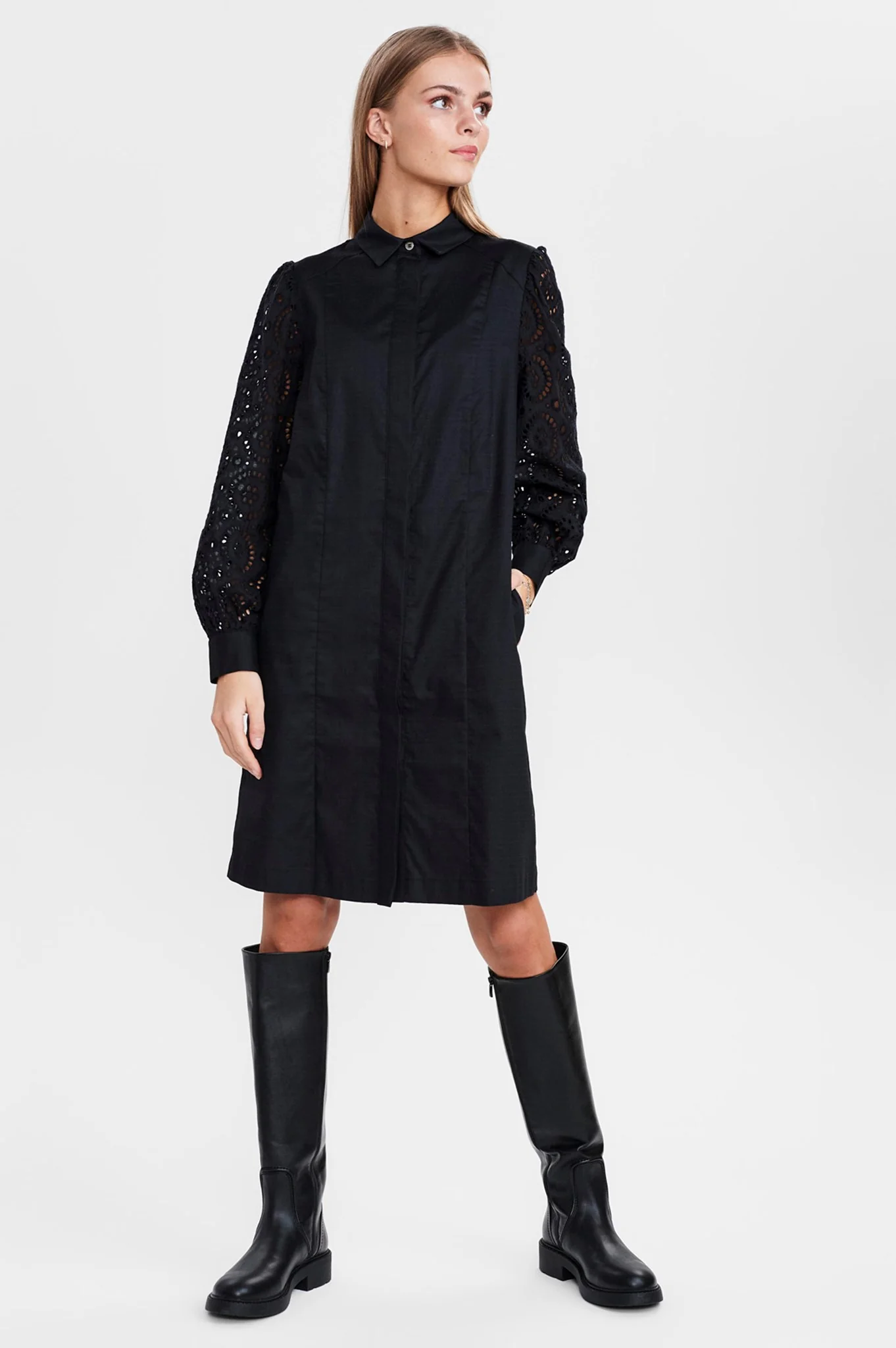 SICAMPANA DRESS - Caviar - Image 3
