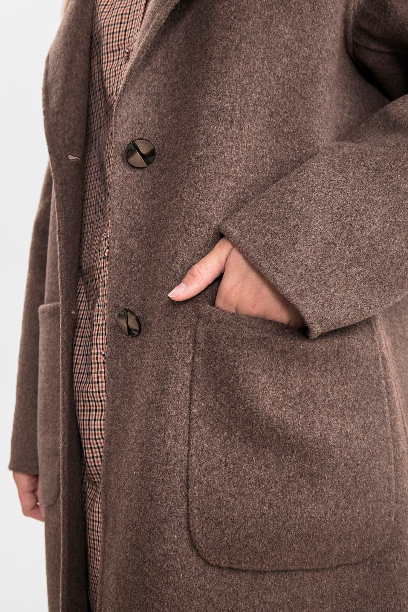 SILHANNAH COAT  - Chocolate Chip - Image 4