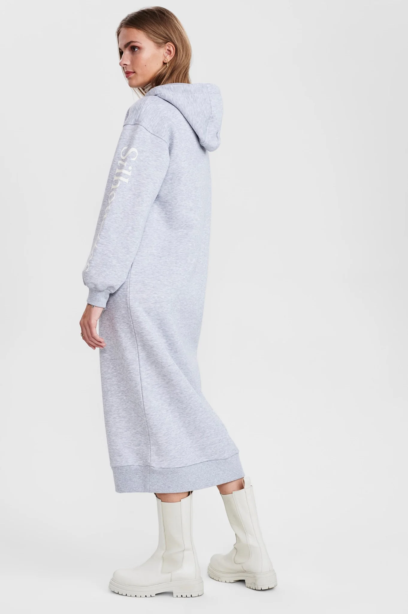 SISAGA DRESS - Light grey mel - Image 2