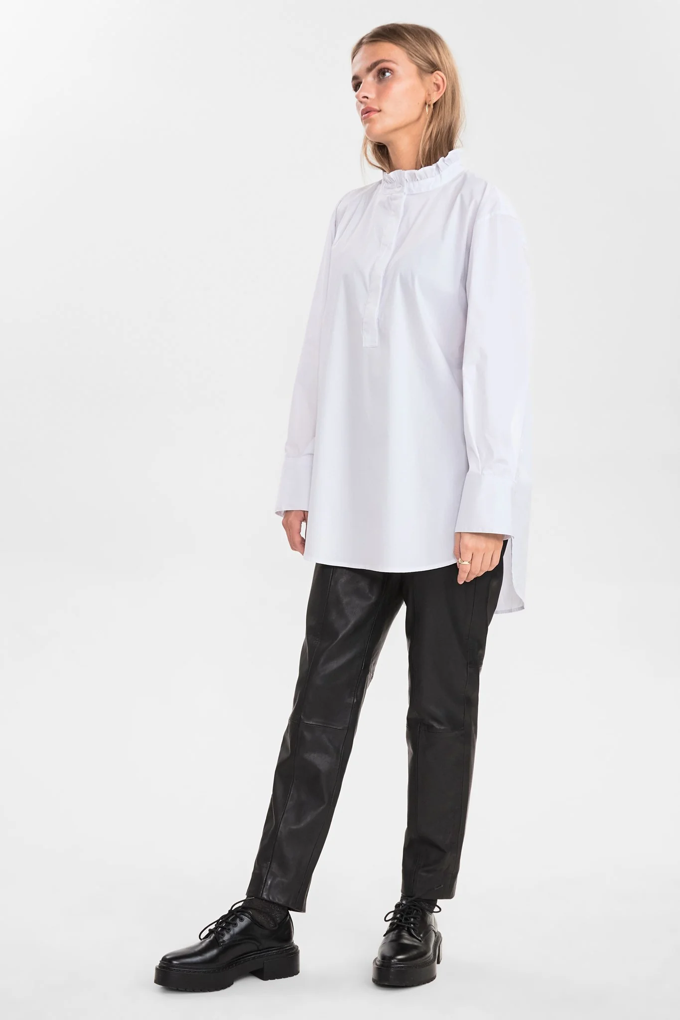 SISMILA PLACKET SHIRT - Bright White - Image 3