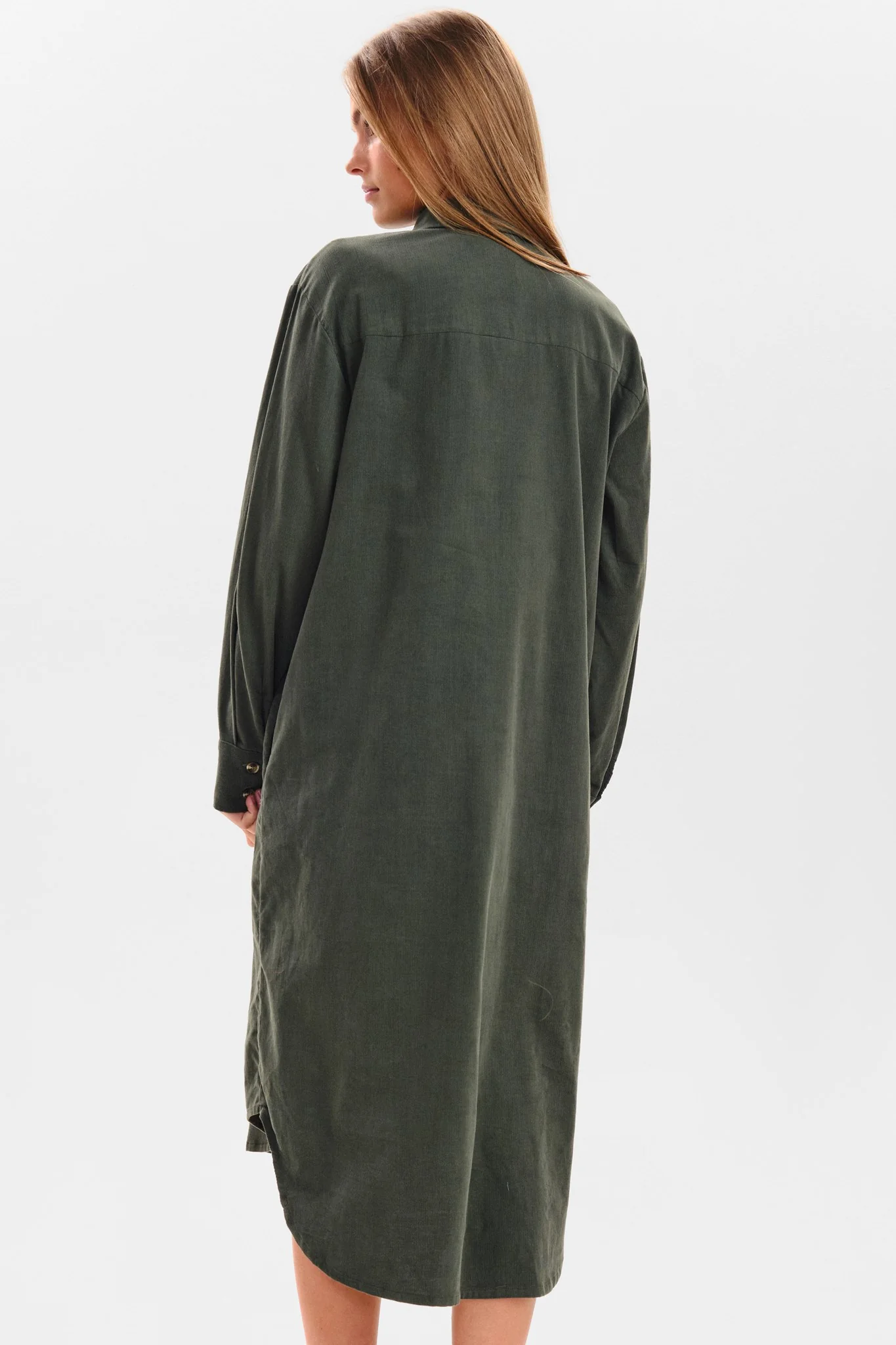 SITAIS SHIRT DRESS - Olive Night - Image 2